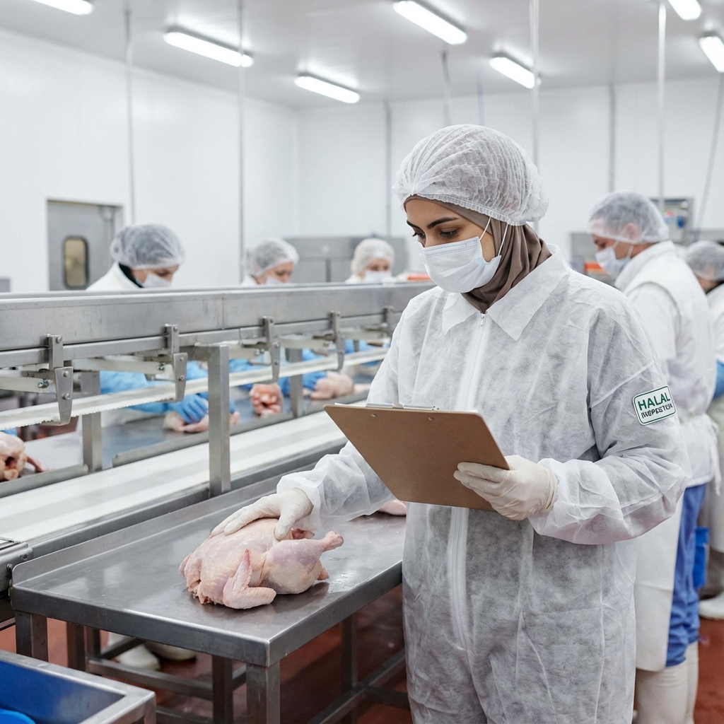 Halal slaughterhouse facility